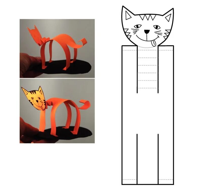 Объемная кошка из бумаги. Поделка котенок из бумаги. Поделка из бумаги кошка для детей. Объемная аппликация кот. Объемные котики из бумаги.