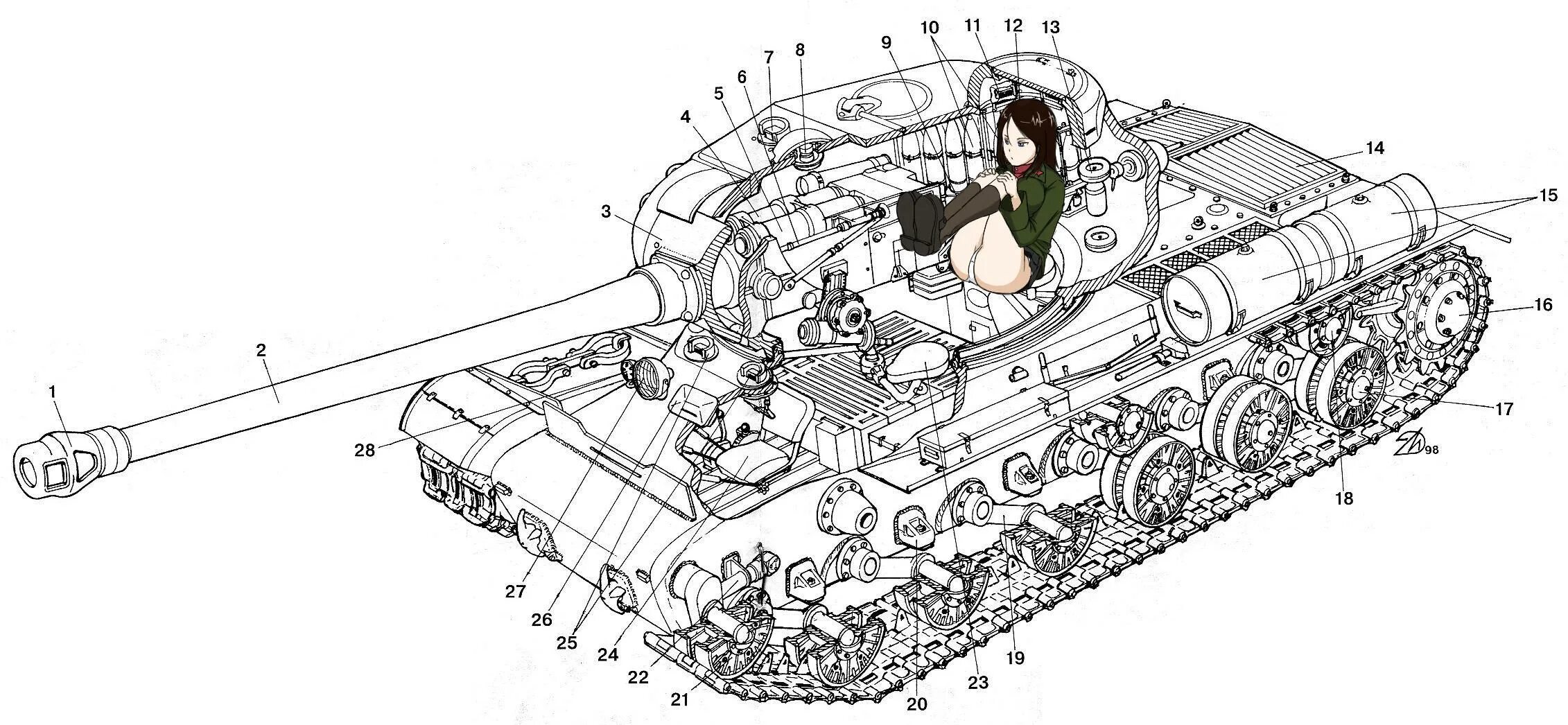 Чертёж танка ИС 2. Танк ИС 2 чертеж. Компоновочная схема ИС-2. ИС 2 схема. Схема танкового
