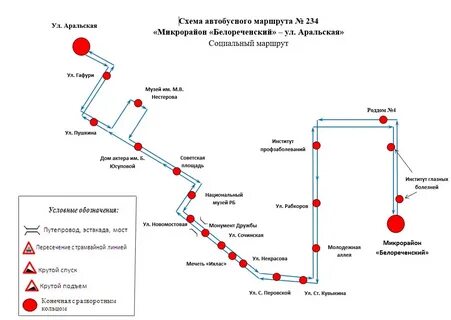 Схема движения 39 маршрутки