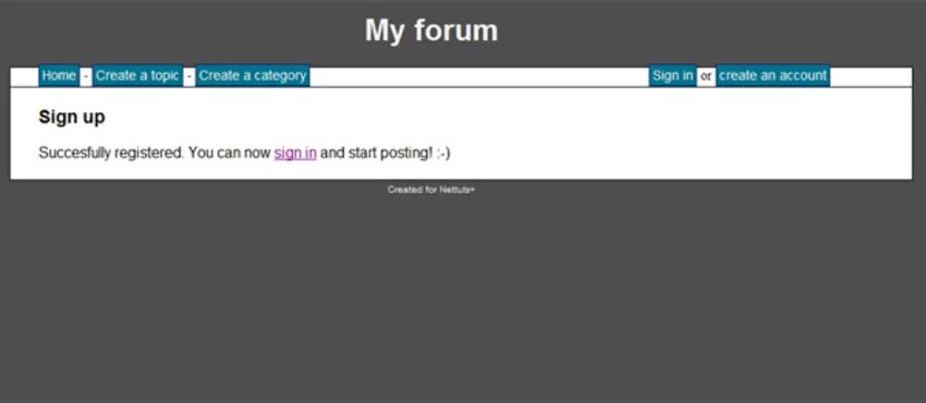 Page forum topic