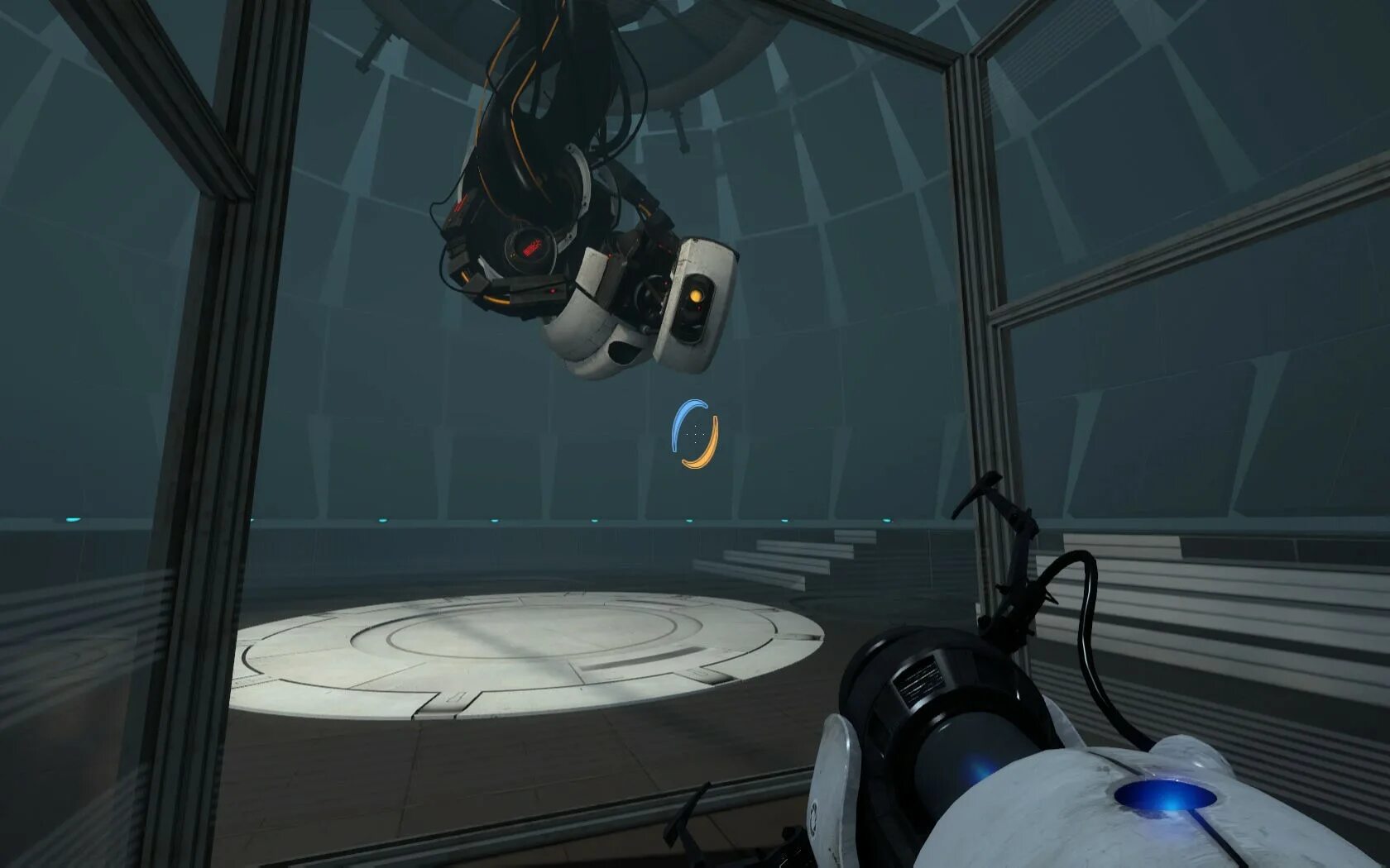 Игры похожие на портал. Игра Portal 2. ГЛАДОС портал 2 Скриншот. Портал 2 скрины. Portal 2 (2011).