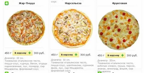 Меню тесто пицца