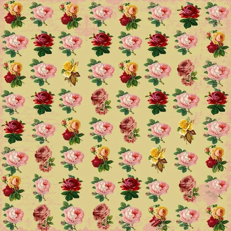 Free digital pink rose scrapbooking papers - faux vintage - Geschenkpapier - fre