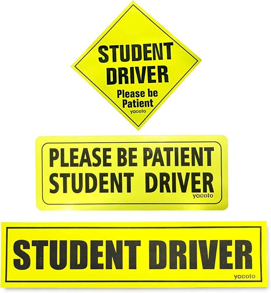 Drive please. Наклейка (стикер) терпеливый. student driver. торт caution , new driver. notice&quot; don&#039;t drive fast.