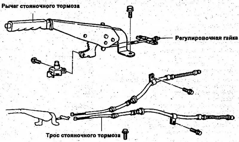 Калибровка стояночного тормоза. Схема ручника hyundai accent. система ручного тормоза акцент. схема ручного тормоза акцент. трос ручника шевроле ланос схема.