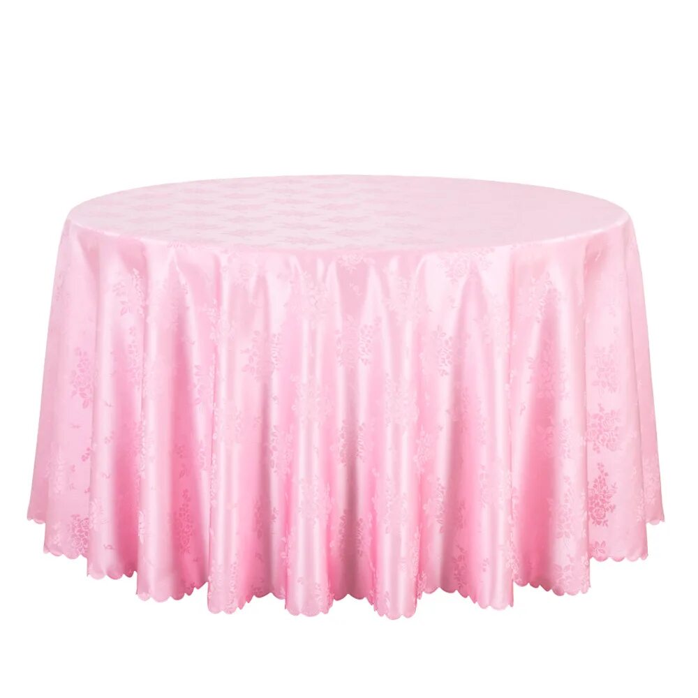 Розовая скатерть. Розовый круглый стол. Стол с розовой скатертью. Розщоваяскатерть круглый стол.