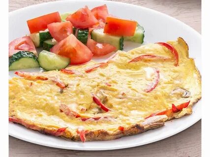 Яичница с овощами
