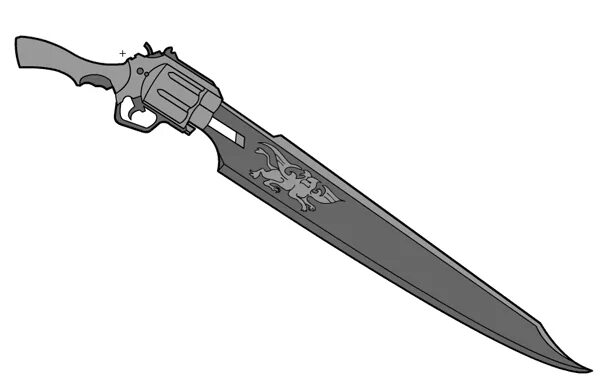 Gun sword. Ганблейд. Ганблейд Final Fantasy арт. Gunblade Art.