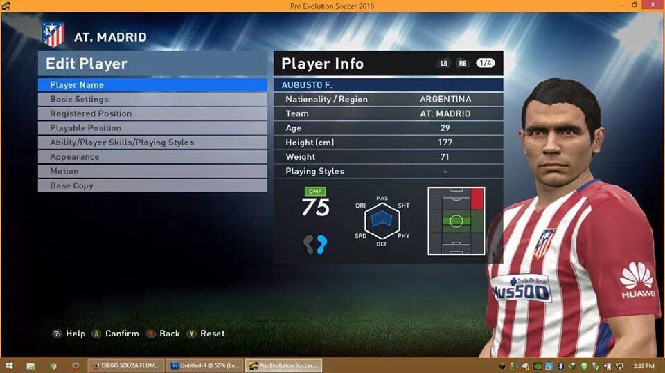 PES Player. PES 2016 1.03. PES 2016 1.03 от Mechanic. FIFA Player Editor.