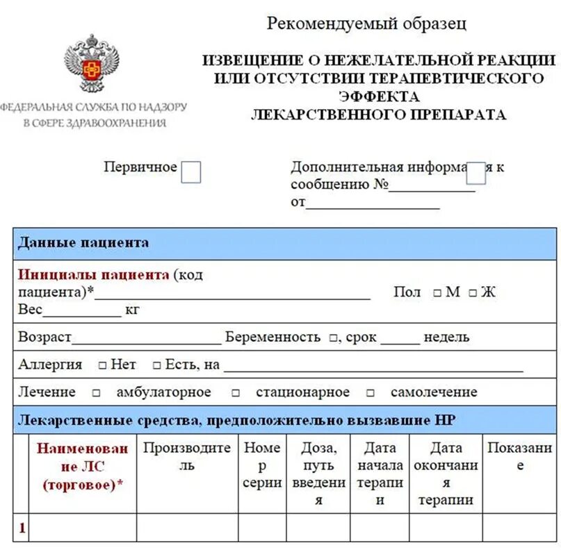 Извещение о нежелательных побочных реакциях. Извещение о нежелательной реакции пример заполнения. форма извещения о побочном действии лекарственного средства. извещение о нежелательной лекарственной реакции.