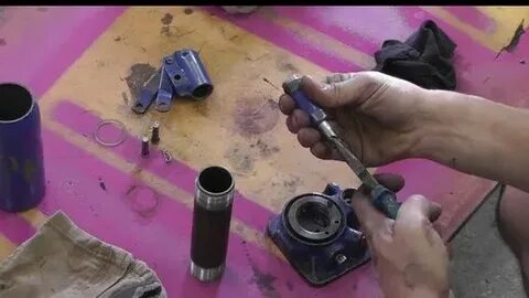 Разборка подкатного домкрата