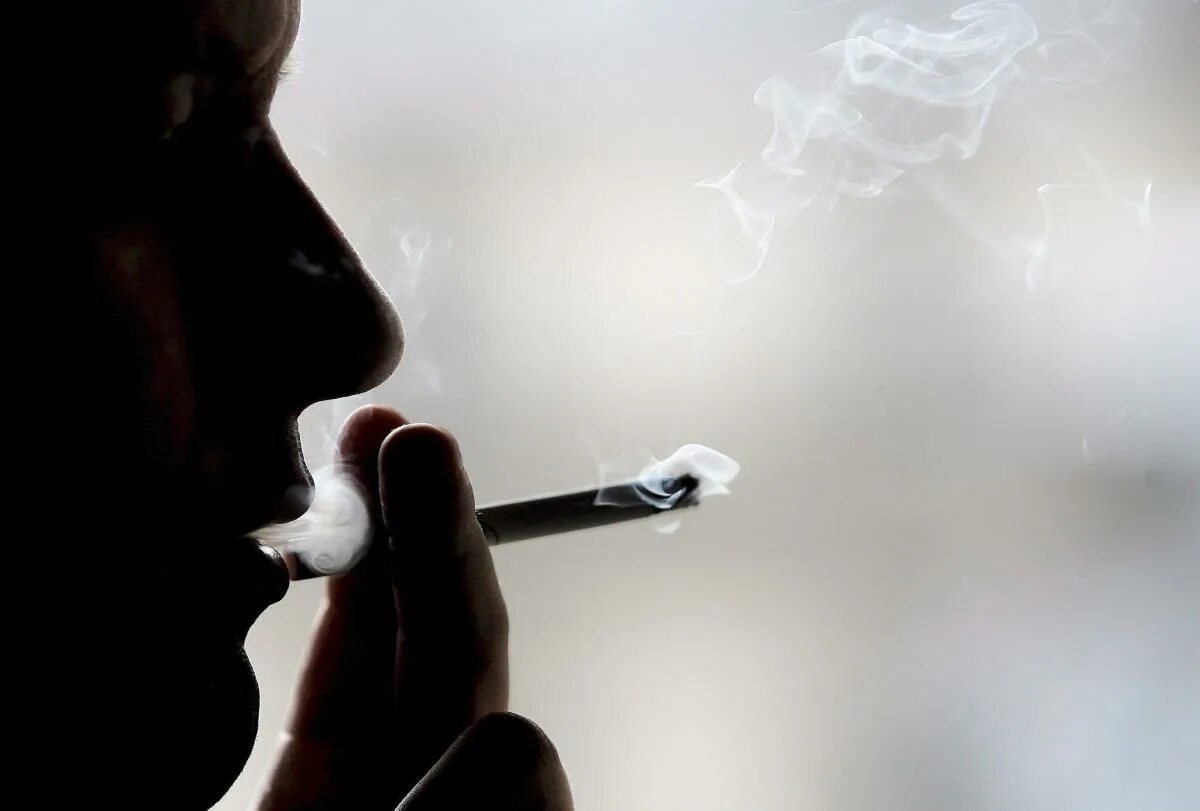 With smoke that goes up
