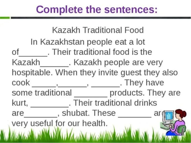 Traditions true false. Текст про Казахстан на английском с заданиями. Holidays in Kazakhstan 5 Grade. Задания про Наурыз на английском языке с заданиями. Traditions and language Lesson Plan 9 Grade презентация.