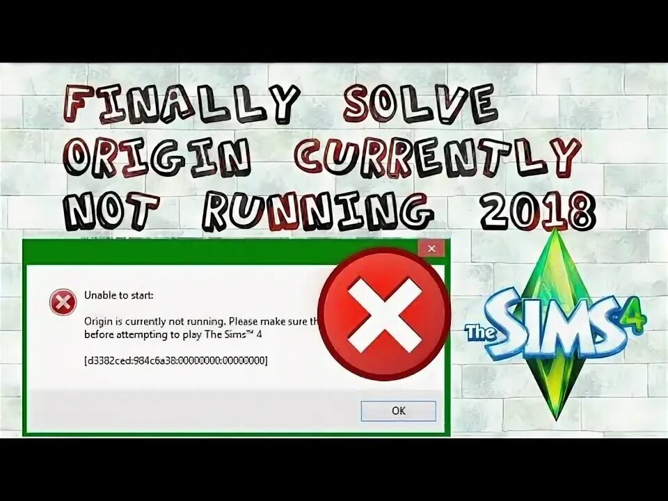 Sims unable to start