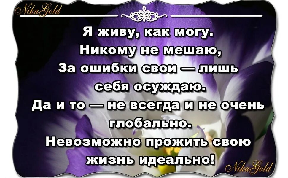 Ты моя женщина тобой помешан я. Живу как могу. Живу никому не мешаю. Я живу как могу никому не мешаю. Жизнь свою невозможно прожить идеально.