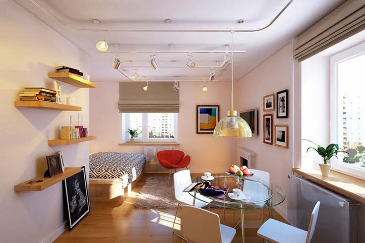 Piccolo monolocale, Interni casa, Case di design