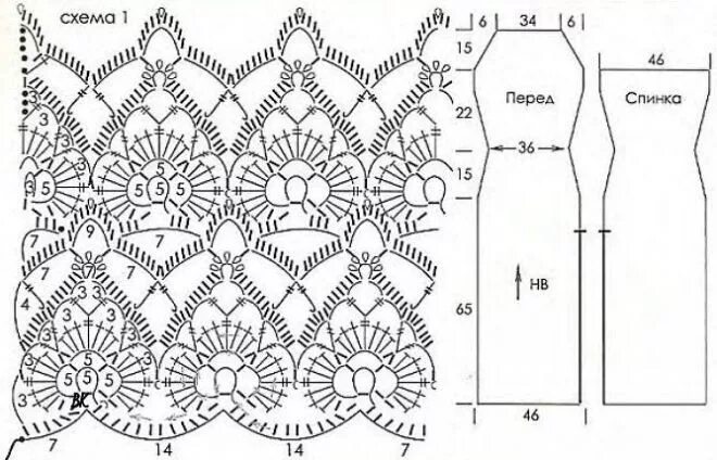 Вязание и не только.Новичкам и мастерам. - СХЕМЫ ШАЛЕЙ. № 1 OK.RU Crochet shawl 