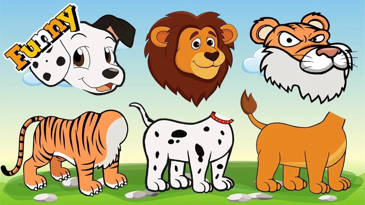 Chase animals. Собака кошка тигр Лев. Wild animals cartoon. Animals Chase рисунок.