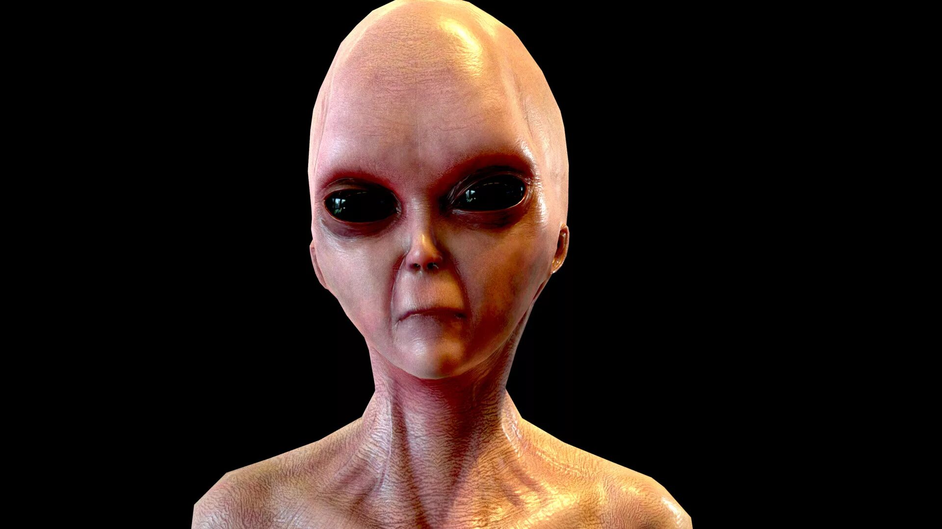 Real life alien. Реалистичный инопланетянин.