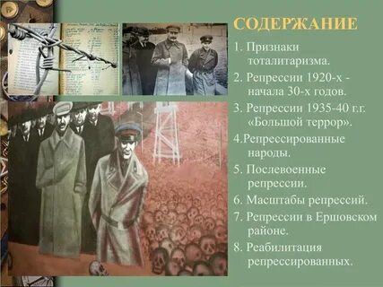 Репрессии против инакомыслящих