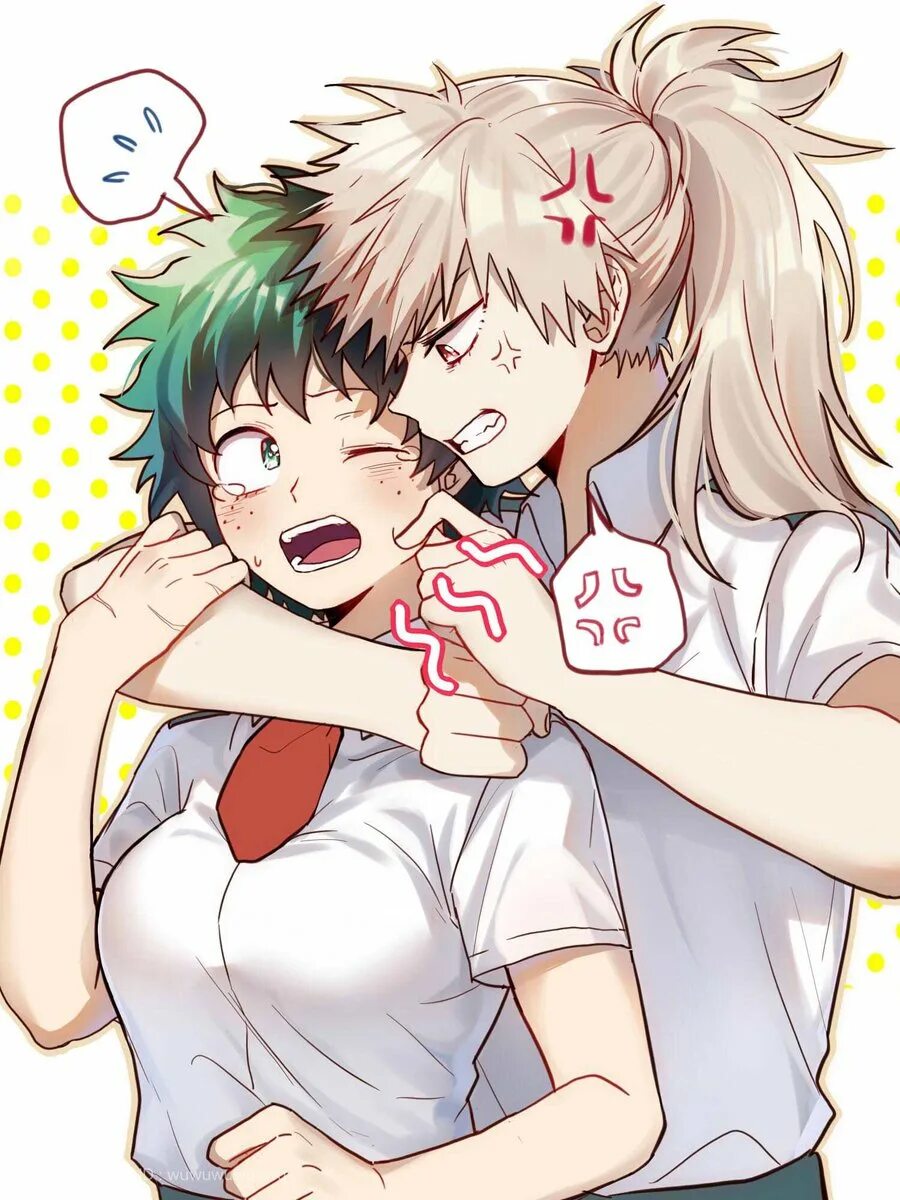 Sfw bakudeku kiss