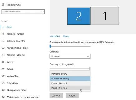 Как переключить экран на windows 10
