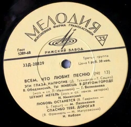 Песенник 1970х годов. 33д. Год выпуска песни. Все кто выпуск песен.