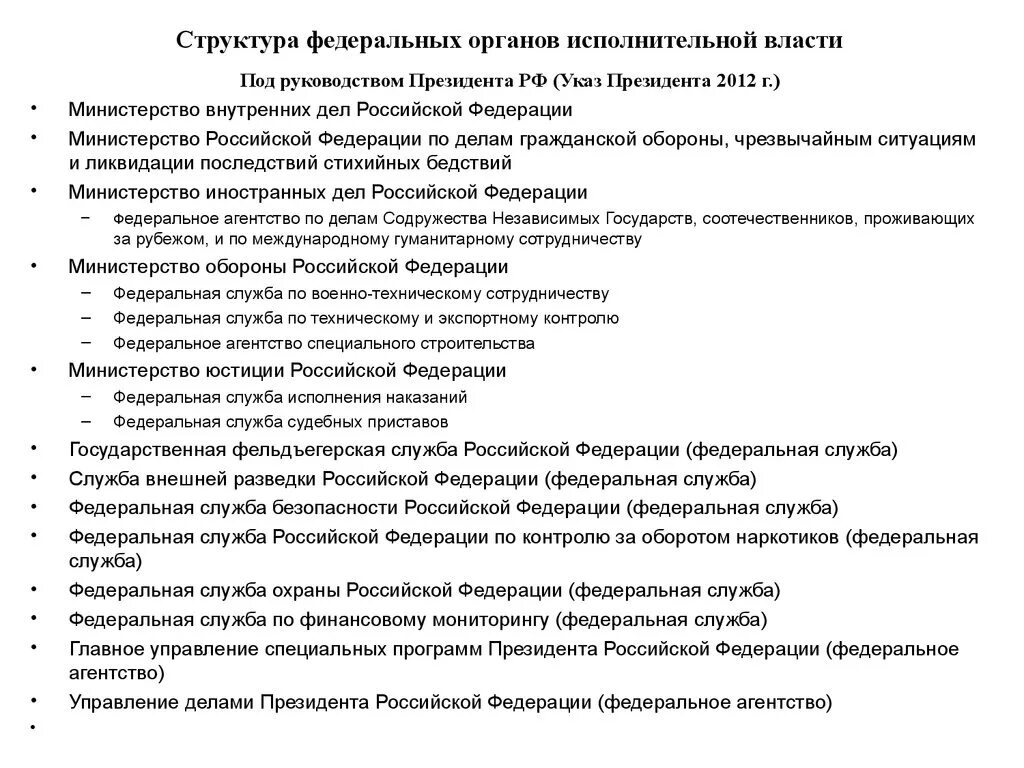 Руководящие органы рф. Структура федеральных органов исполнительной власти России. Структура федеральных органов исполнительной власти РФ утверждается. Структура федеральных органов исполнительной власти РФ 2023. Федеральные органы исполнительной власти РФ таблица.