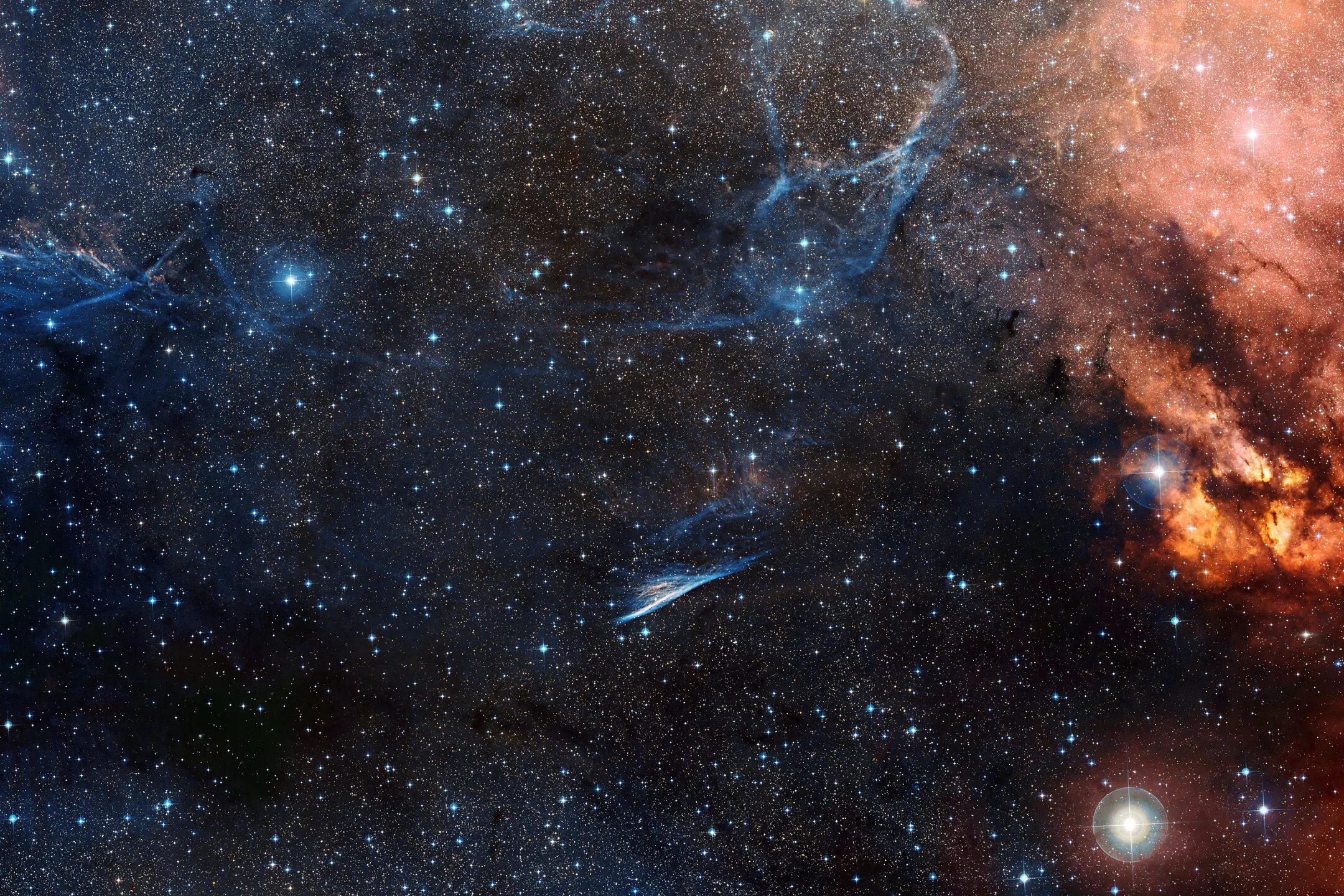 Космос вяземский. Туманность карандаш NGC 2736. Галактика Небула.