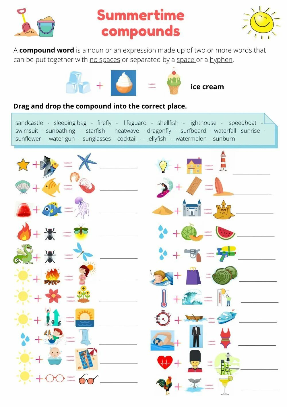 Compound Words. Compound Words в английском. Compound Nouns Worksheets. Compound Nouns упражнения.