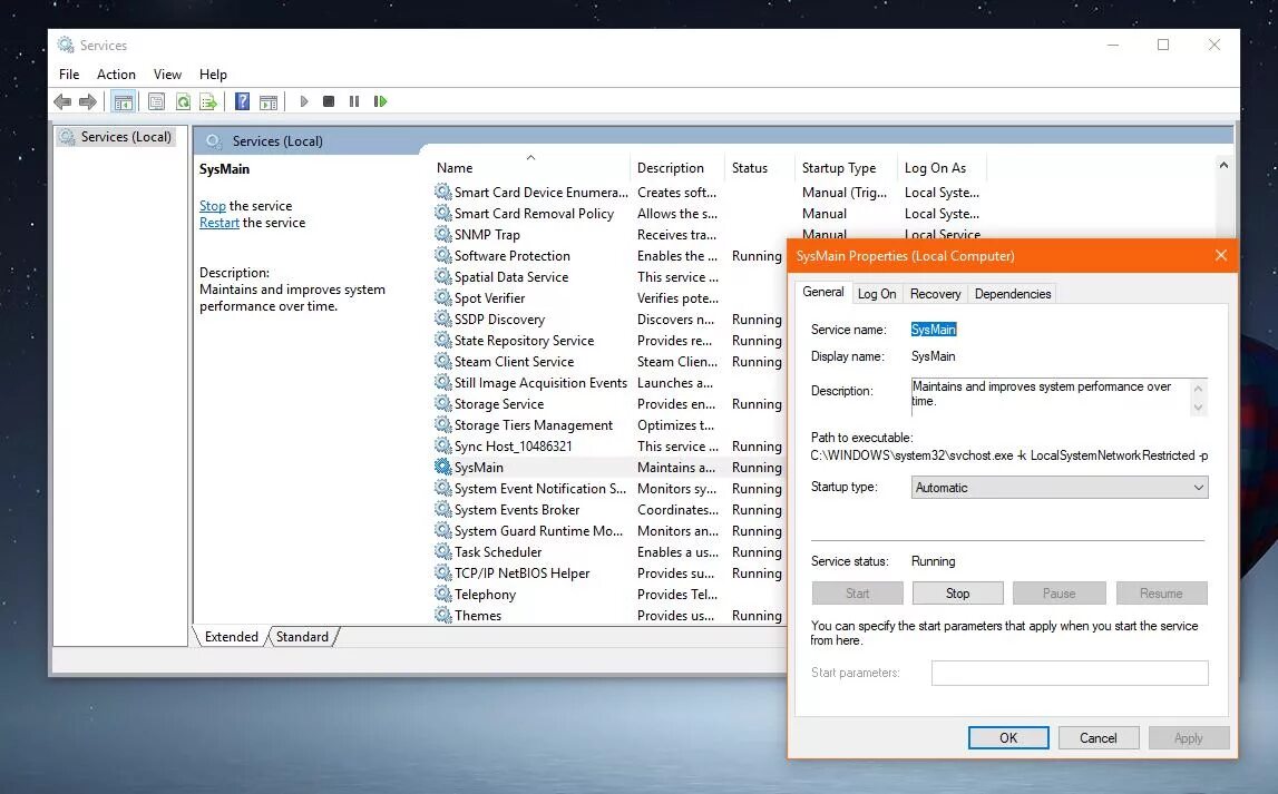Служба узла sysmain грузит диск windows. Служба sysmain. служба узла sysmain грузит диск windows 10 что это. superfetch windows 10. sysmain superfetch.