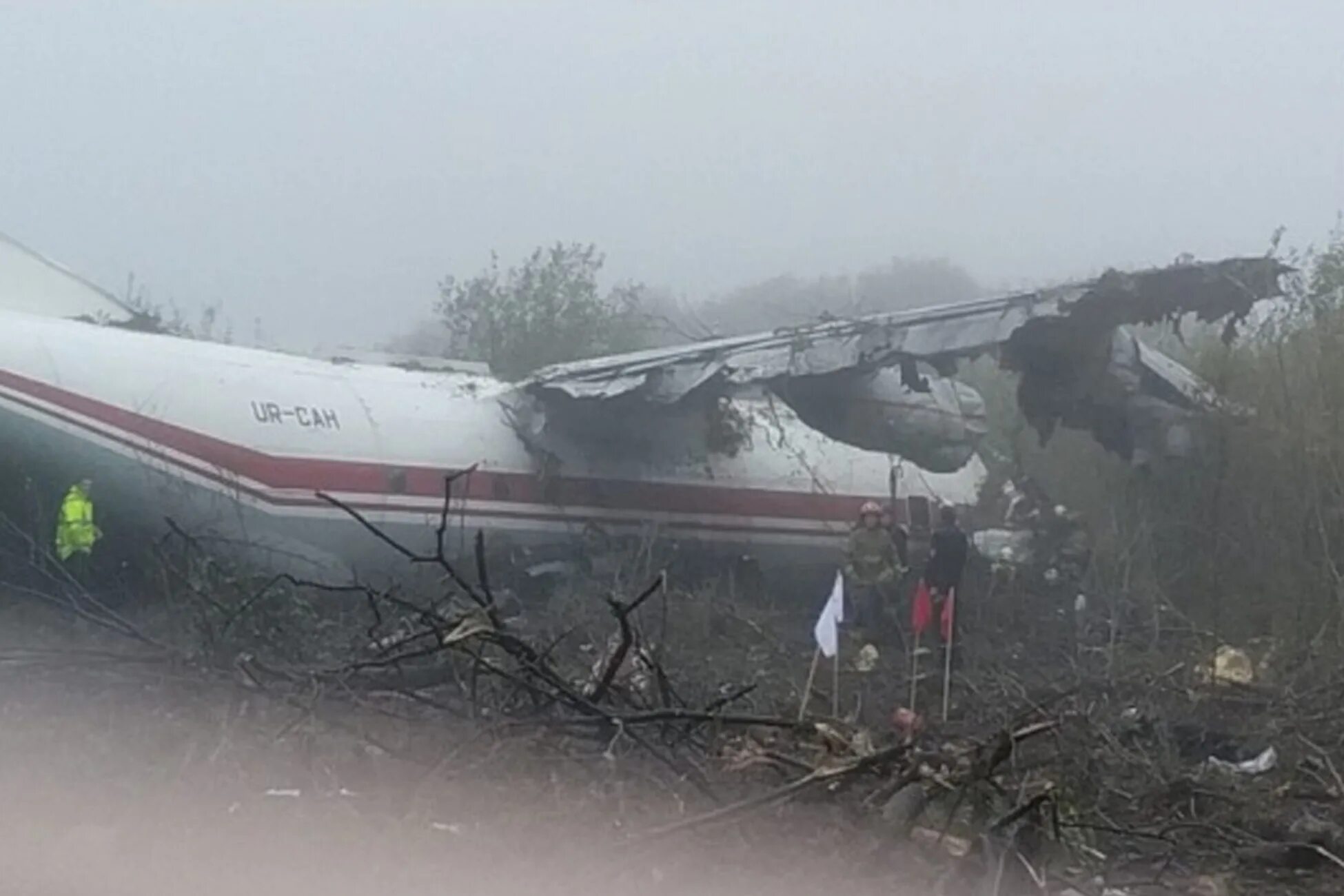 Упал военно транспортный самолет