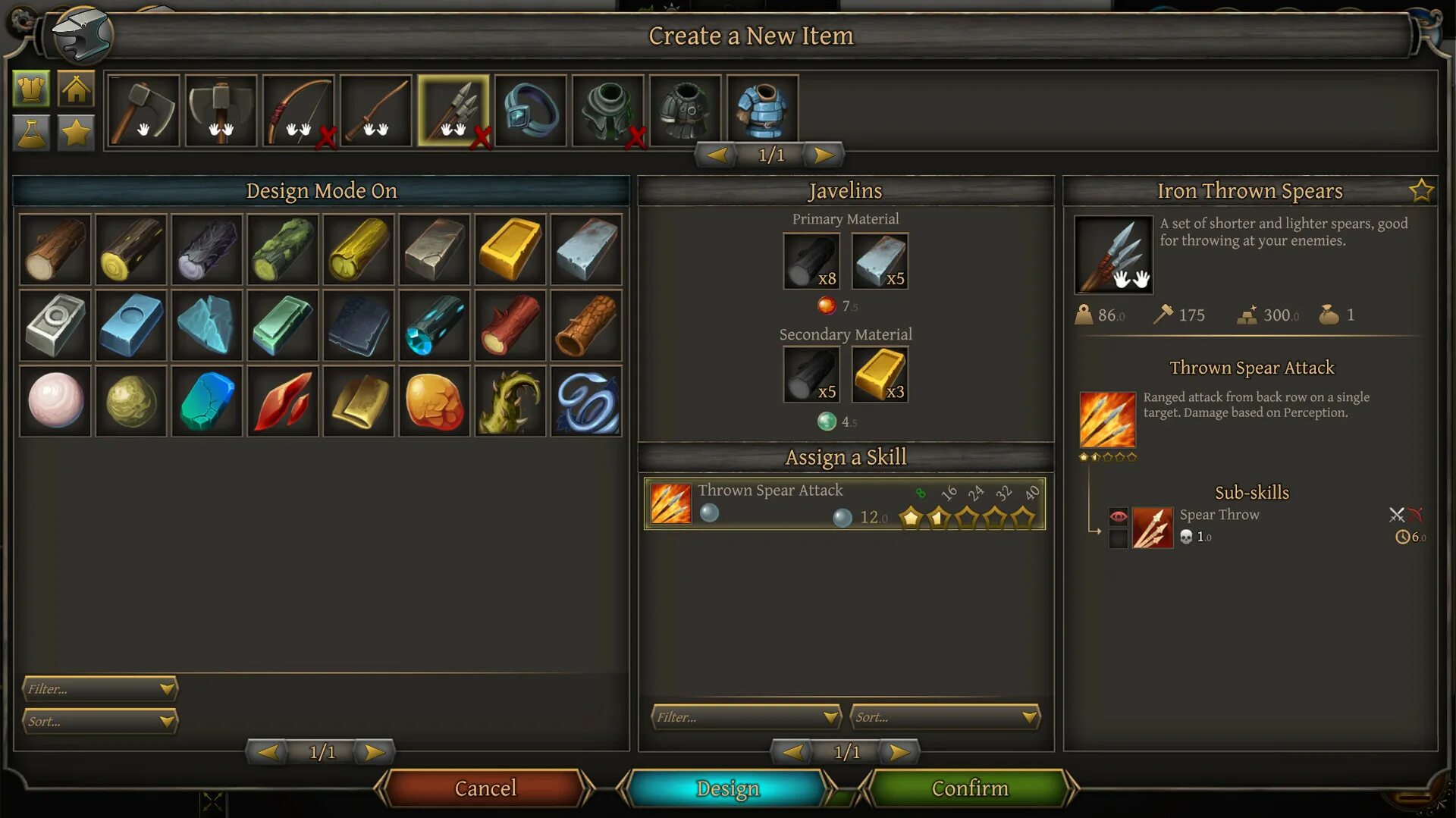 Create new item