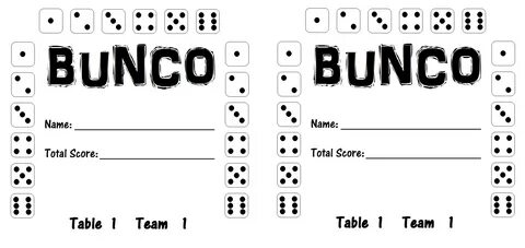 Printable Simply Blessed Bunco Score Card Sheet Cute and Simple Year Round Bunco...
