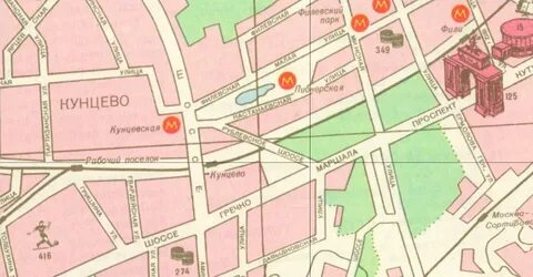 Карта москвы можайское
