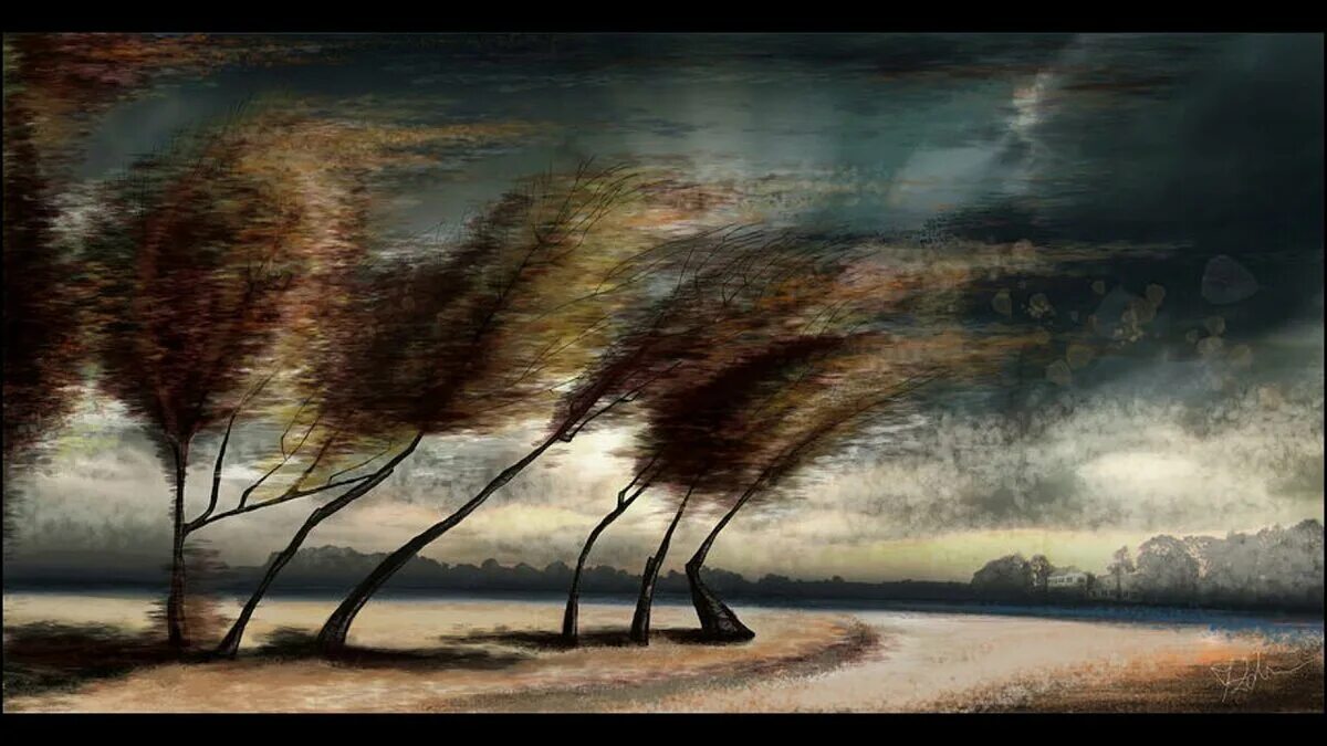 Пейзаж буря. Пейзаж с ветром. Картина ветер. Состояние природы. Ветер воет за окном