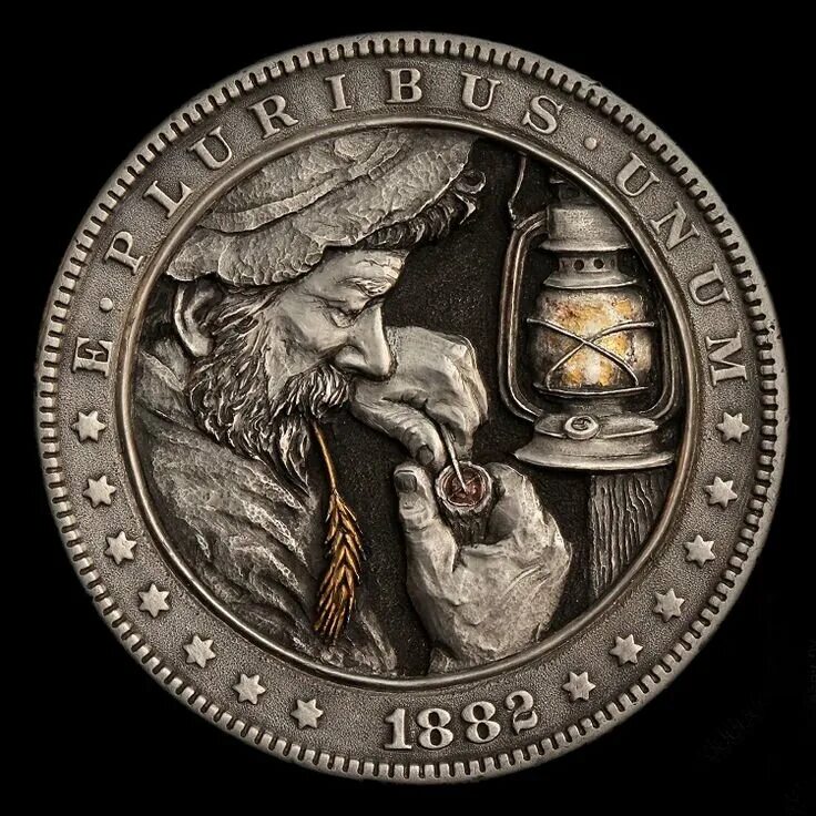 Hobo Nickel монеты с секретом.