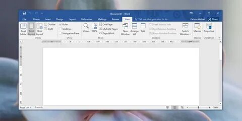 Ms word линейка