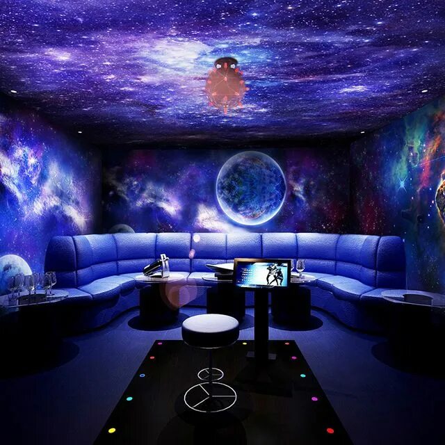 Интерьер комнаты в стиле космос. Игровая комната в стиле космос. Space room. Квартира в стиле космос. Комната в космическом стиле.