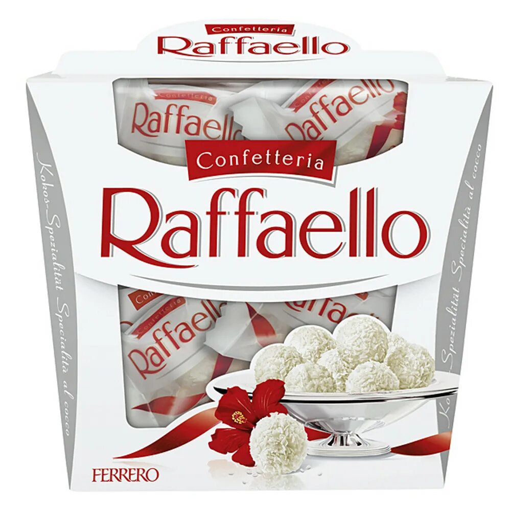 Рафаэлло сколько грамм в коробке. Raffaello 150 гр.. Конфеты Raffaello 150г. Рафаэлло 150гр*6шт. Рафаэлло конфеты 150 гр.