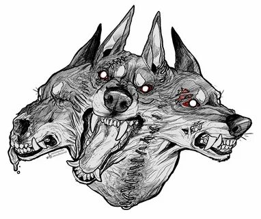 Цербер рисунок