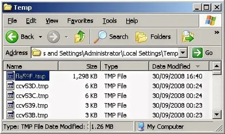 Open tmp file