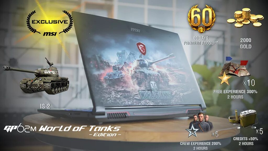 Ноутбуки для world of tanks. MSI gp62m WOT Edition. MSI gp62 "World of Tanks Edition". MSI gp62m 7rdx World of Tanks Edition. World of Tanks издание Roll out.