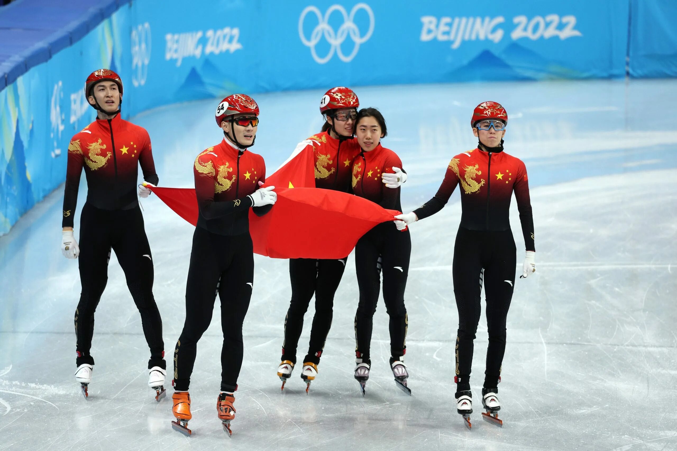 Китай 2 лига. Зимние Олимпийские игры в Пекине 2022. Смешанная эстафета в шорт-треке на Олимпиаде.