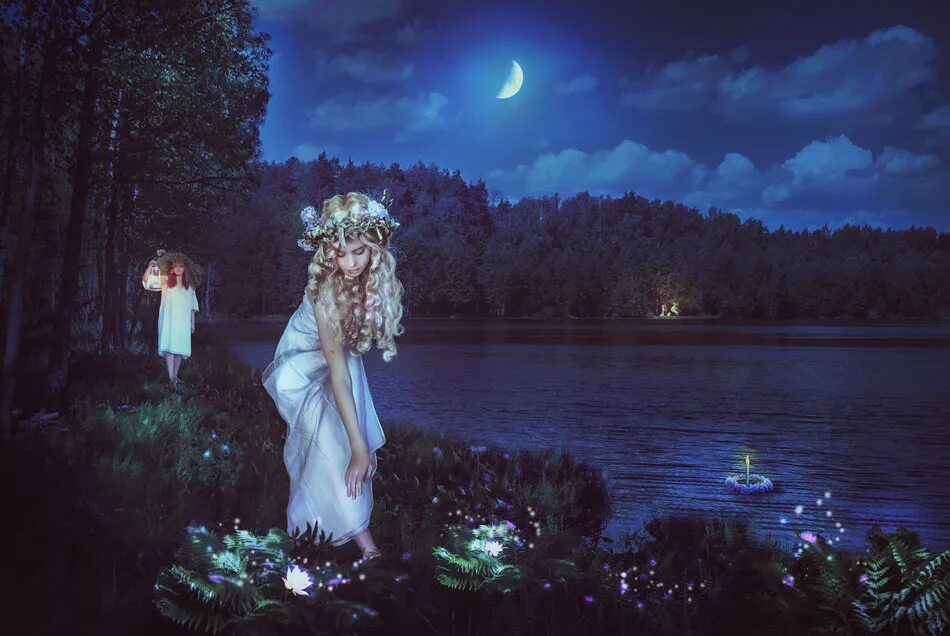 Иван купала (купальская ночь). Ночь накануне ивана купалы. Ивана купала праздник ночью. Ночь ivan. И.