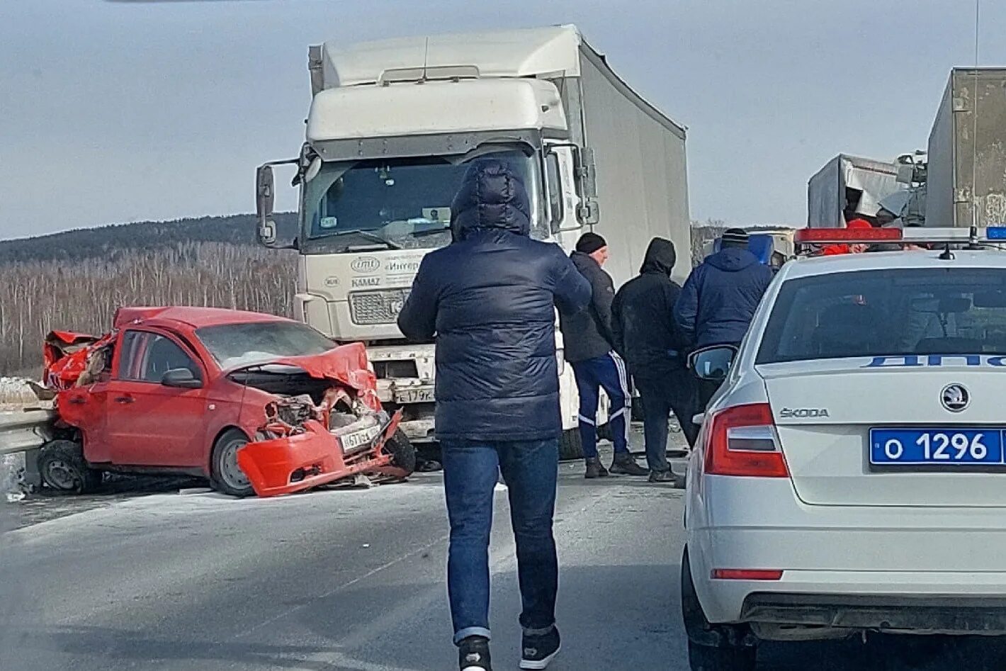 Авария в Челябинской области. Дорожно-транспортное происшествие. Российские фуры на трассе. Авария на м5 сегодня челябинская