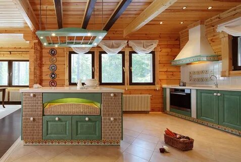 Бревенчатая кухня