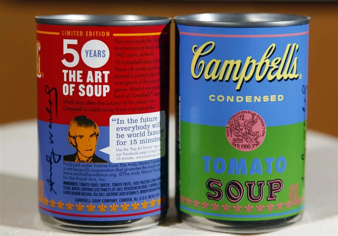 Soup cans. Поп-арт Энди Уорхол банки супа. Campbells суп Энди Уорхол. 32 Банки супа Кэмпбелл Энди Уорхол. Картины Энди Уорхола Кэмпбелл.