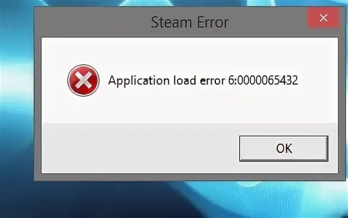 Application load error 0000065434