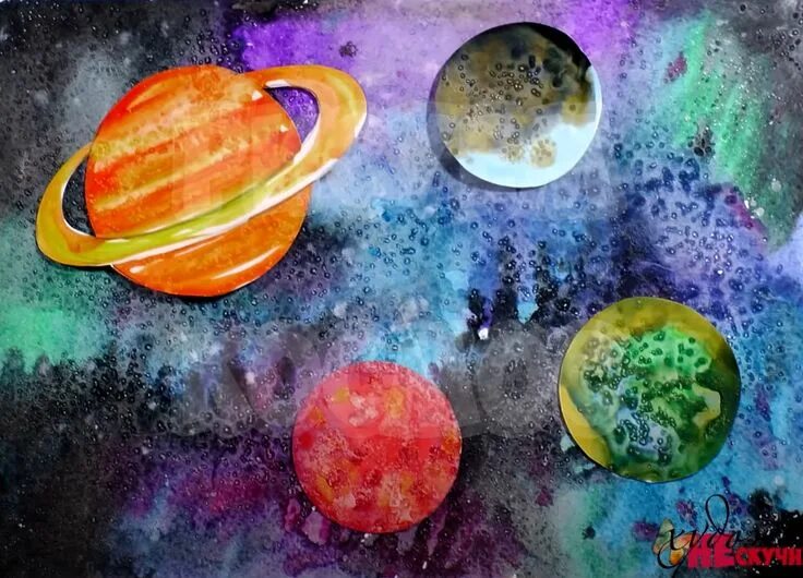 Рисование космоса акварелью. Космос рисунок. рисование космос. космос рисунок акварелью. картина космос красками.